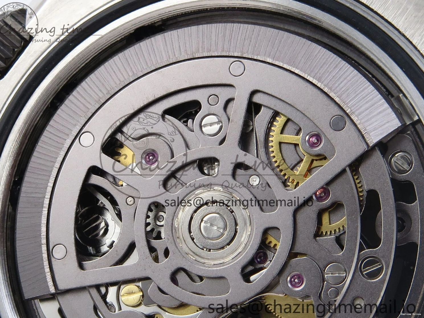 0124 Daytona Artisans SS GETF Best Edition Blue Skeleton Dial Diamonds Bezel on SS Bracelet DD Sleek 371